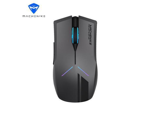 MACHENIKE M721 Mouse Wireless Game Mouse Wired Electronic Competition iPad Computer Laptop Mouse Office Mechanical Mouse Charging Dual mode 10000DPI - White