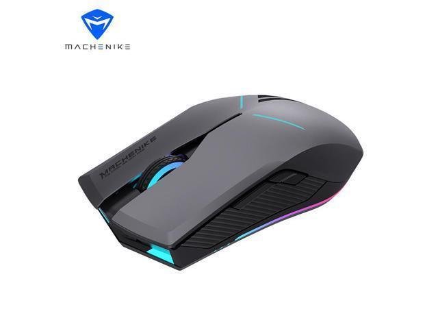 MACHENIKE M721 Mouse Wireless Game Mouse Wired Electronic Competition iPad Computer Laptop Mouse Office Mechanical Mouse Charging Dual mode 10000DPI - White