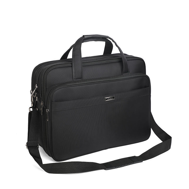 17.3 Inch Laptop Bag, Expandable Briefcase,Computer Bag Men Women,Laptop Shoulder Bag,Work Bag Business Travel Office (Black-17.3 Inch)