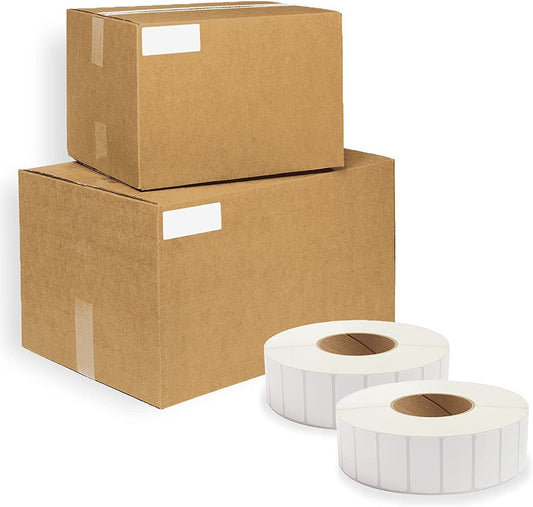 11360 Pack of Thermal Transfer Labels 4" x 3" Nonperforated 12" OD. Thermal Shipping Label with 3" core. Self-Adhesive Rolls. Mailing Postage. Printing Paper. Blank for Shipping; barcoding