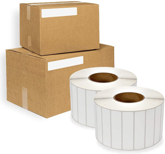 2000 Pack of Thermal Transfer Labels 4" x 12" Thermal Shipping Label with 3" core. Self-Adhesive Rolls. Mailing Postage. Printing Paper Blank for Shipping; barcoding