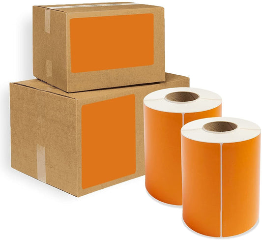 2960 Pack Direct Thermal Labels 4" x 8" 1 Core. Self-Adhesive Rolls. Mailing Postage. Printing Paper. Blank for Shipping; barcoding