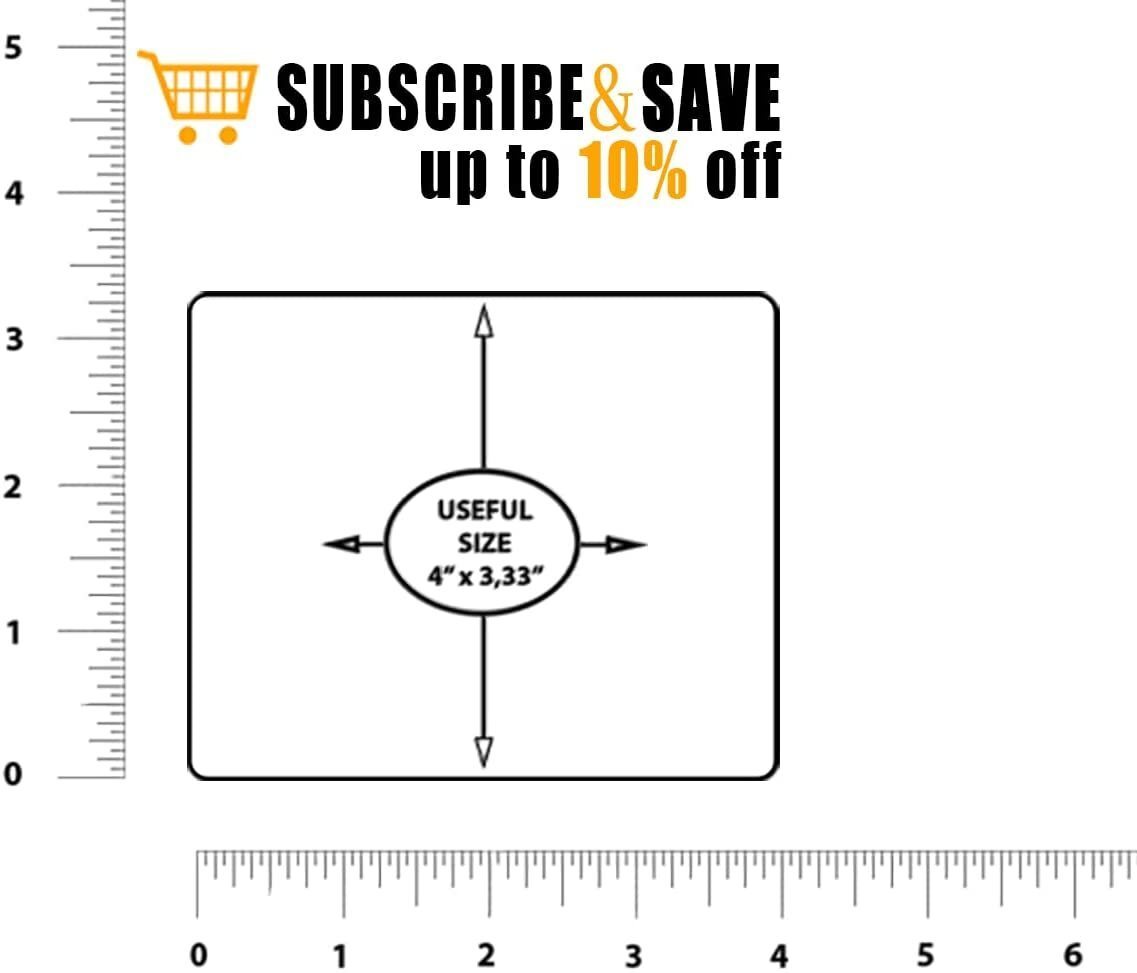 2000 Pack 8.5" x 5.5" - Laser Sheet Labels (2-Up). Adhesive Sticks for Shipping and mailing