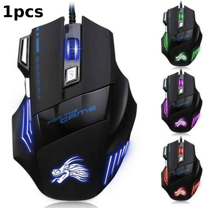 3200DPI LED Backlit Professional 6D USB Wired Gaming Game Mouse Computer PC Game Mice Laptop Pro Gamer Mice for PC Laptop