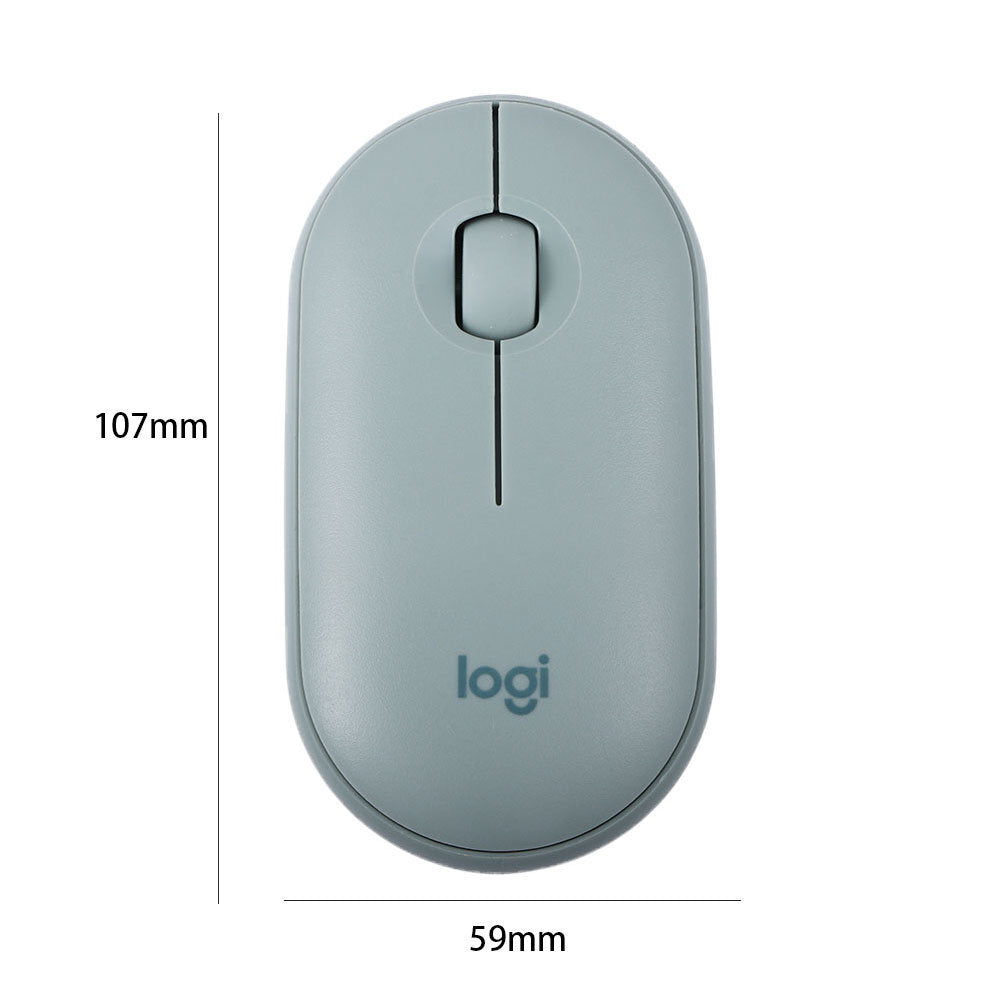 Laptop Tablet USB Receiver Slim Quiet Click 24GHz Pebble M350 Silent Bluetooth Wireless Mouse