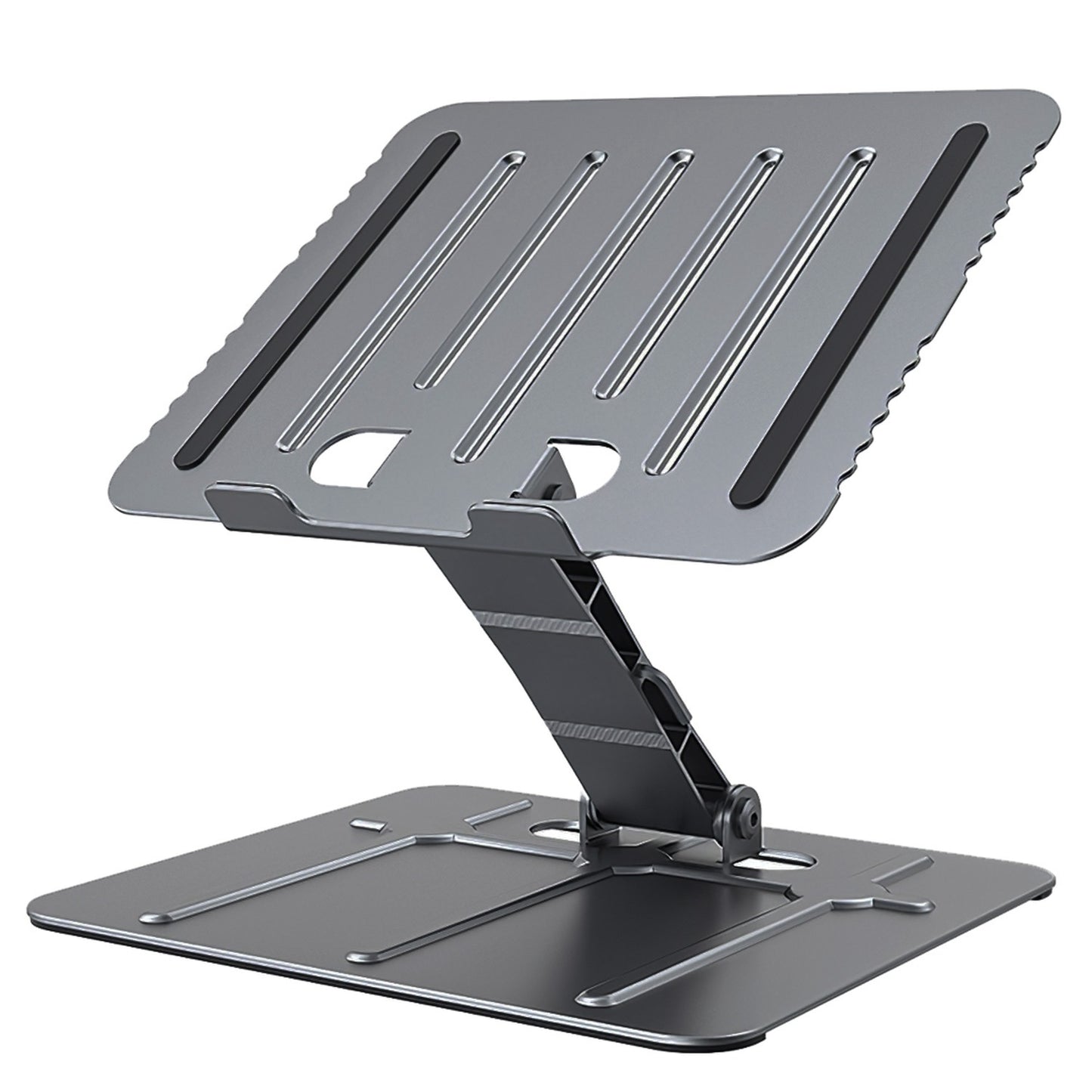 Laptop Stand Riser Stepless Angle Adjustable Ergonomic Notebook Holder Heat Dissipation Notebook Elevator for Laptop Tablet Drawing Board up to 15.6inch