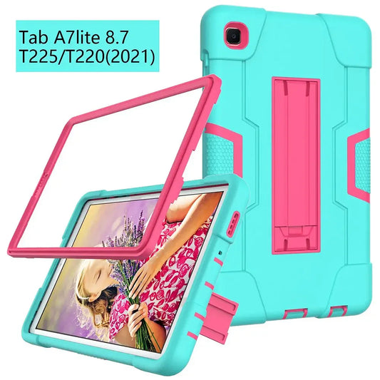 Color: GRAY, Ships From: CHINA, Size: iPad pro 12.9 - Case for  Samsung Galaxy Tab A7 Lite 2021 SM T220 T225 Shock Proof full body Kids Children Safe non-toxic tablet cover