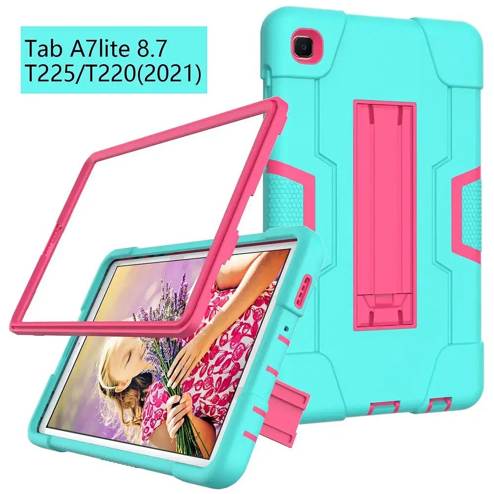 Color: Green, Ships From: CHINA, Size: iPad pro 12.9 - Case for  Samsung Galaxy Tab A7 Lite 2021 SM T220 T225 Shock Proof full body Kids Children Safe non-toxic tablet cover