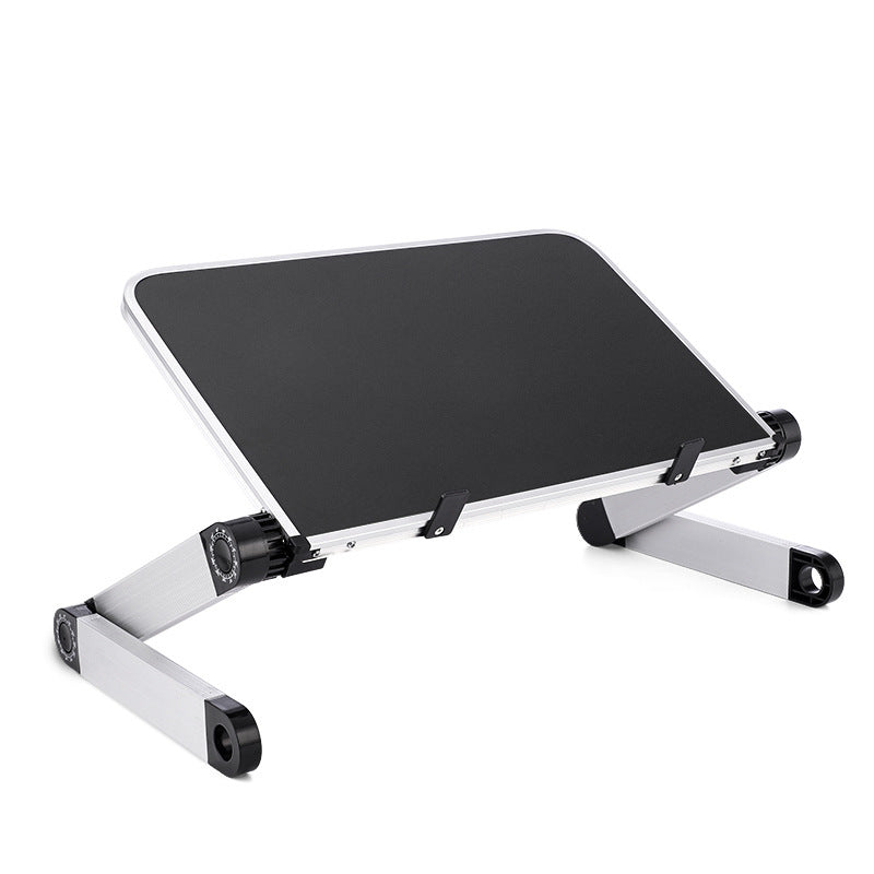 Aluminum Alloy Laptop Portable Foldable Adjustable Laptop Desk Computer Table Stand Tray Notebook PC Folding Desk Table Standard white