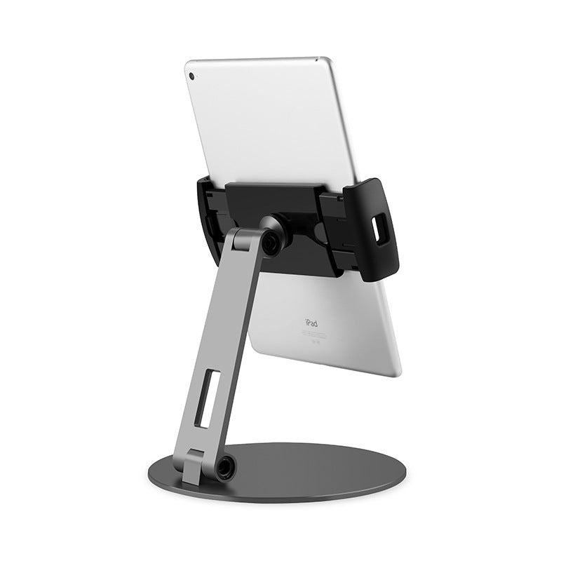 Desktop Aluminum Alloy Phone Tablet Holder Stand Desktop Phone Bracket Mount Office Desk Adjustable Display Cradle black