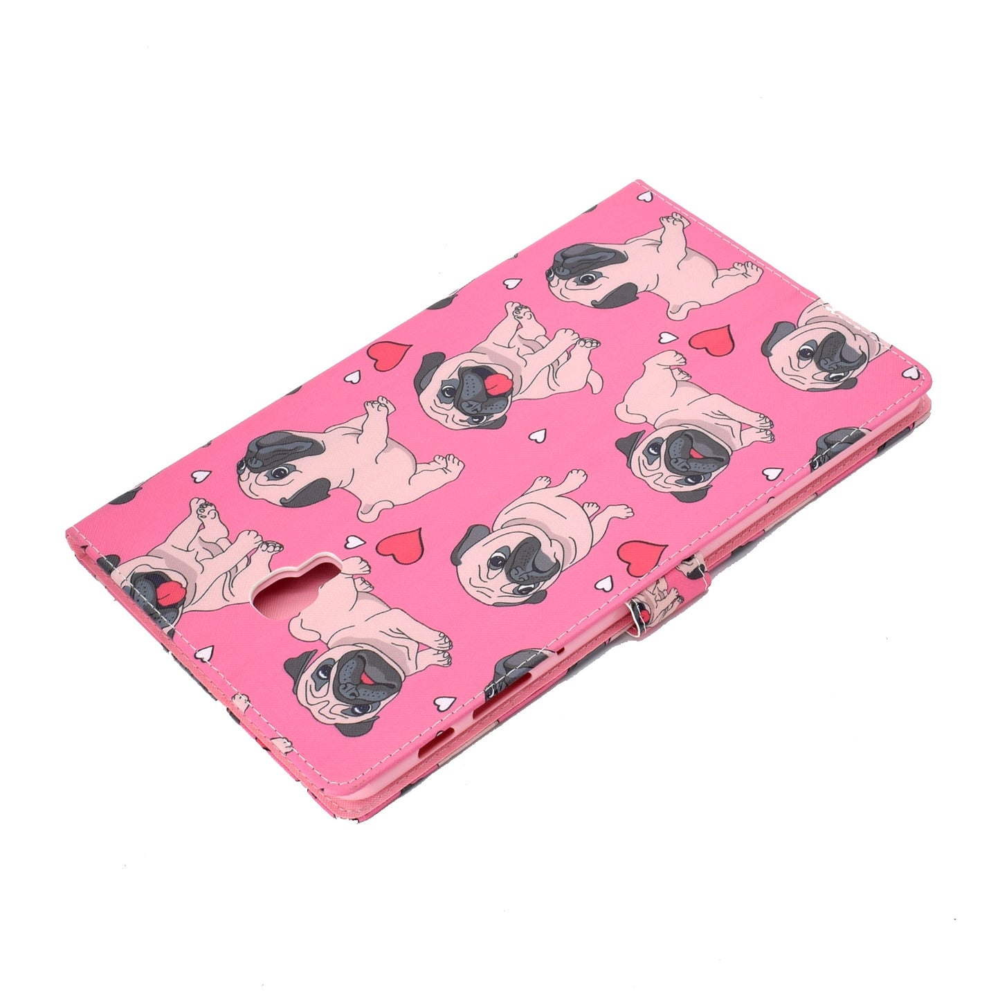 For Samsung T590 Laptop Protective Case Color Painted Smart Stay PU Cover with Front Snap Fun elephant