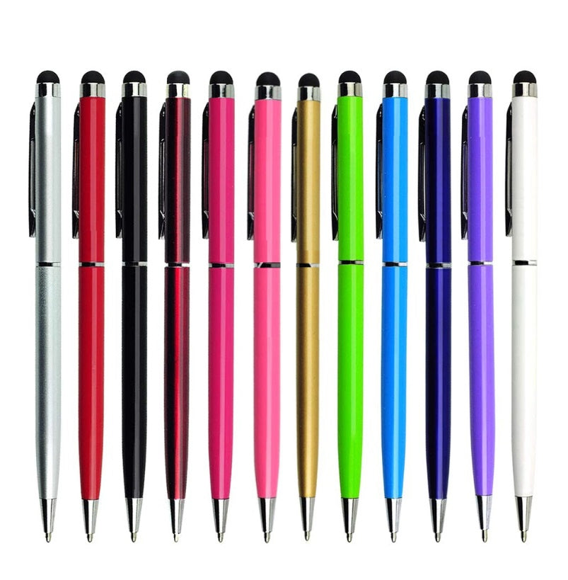 Universal 2 In 1 Touch Screen Stylus Pens For Ipad Iphone Samsung Tablet All Mobile Phones Tablet PC Silver