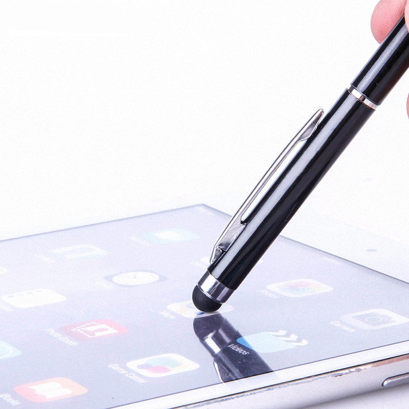 Universal 2 In 1 Touch Screen Stylus Pens For Ipad Iphone Samsung Tablet All Mobile Phones Tablet PC Black