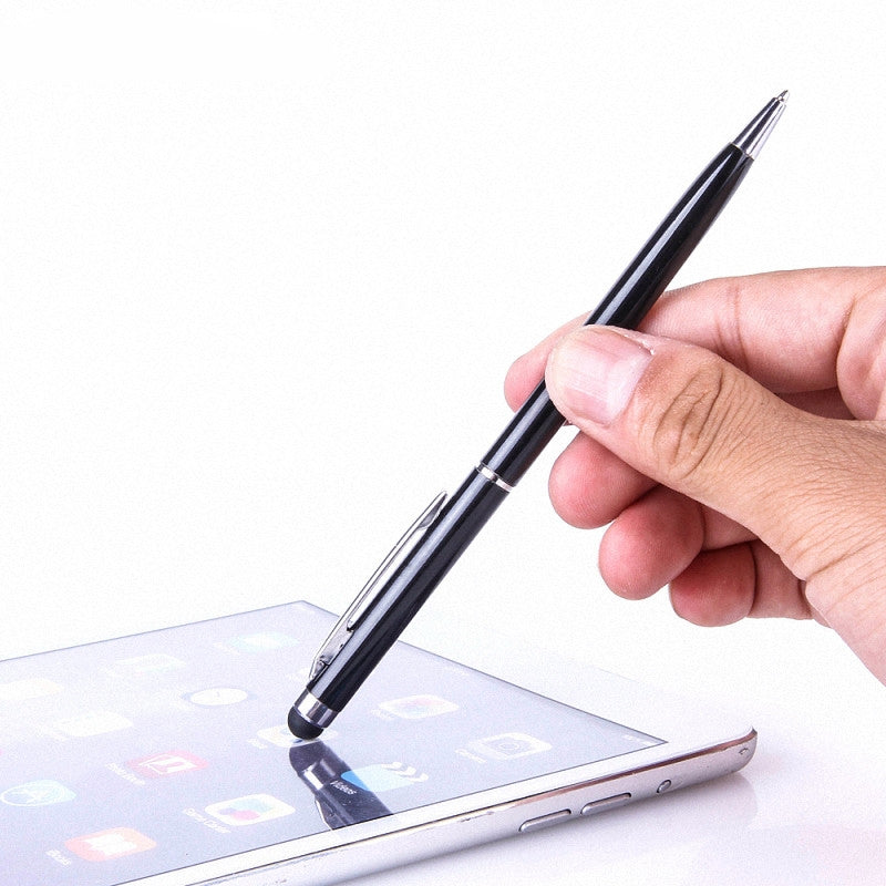 Universal 2 In 1 Touch Screen Stylus Pens For Ipad Iphone Samsung Tablet All Mobile Phones Tablet PC Black