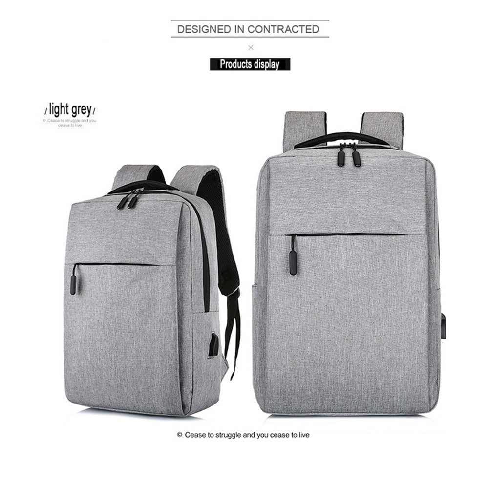 15.6 Inch Men Women Waterproof Laptop  Backpack Multifunctional Large Capacity Usb Charging Case Laptop Bag For Work Travel grey