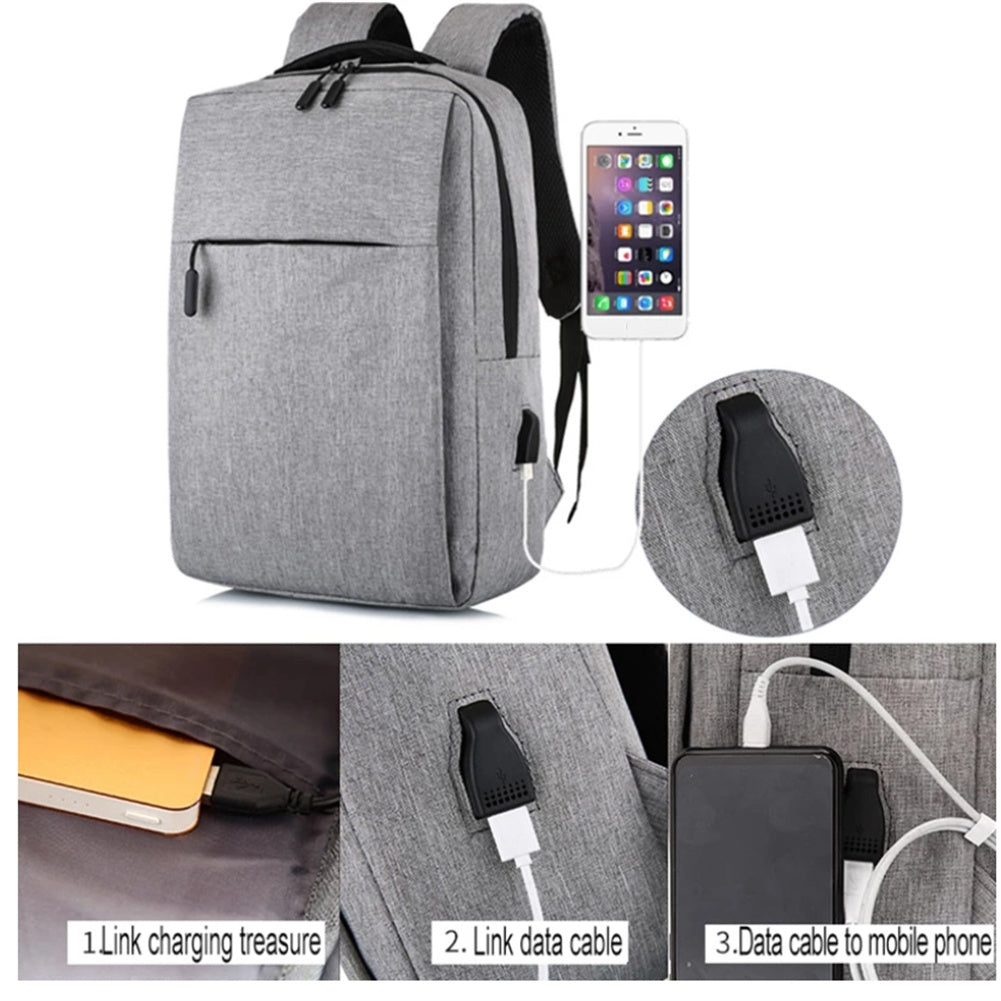 15.6 Inch Men Women Waterproof Laptop  Backpack Multifunctional Large Capacity Usb Charging Case Laptop Bag For Work Travel black