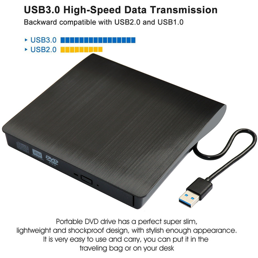 Usb 3.0 High-speed Mobile  External  DL  DVD-RW  Cd Writer Ultra-slim Portable Optical Drive USB3.0