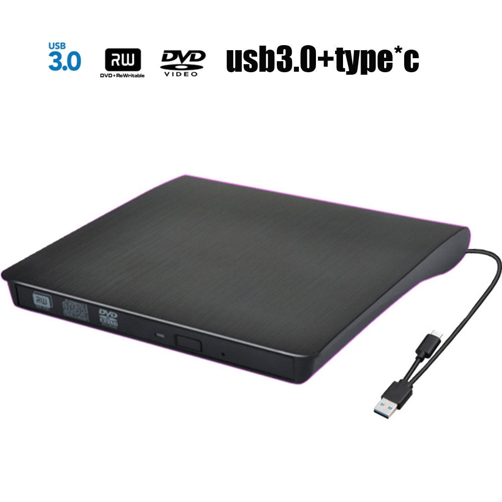 Usb 3.0 High-speed Mobile  External  DL  DVD-RW  Cd Writer Ultra-slim Portable Optical Drive USB3.0+type x C