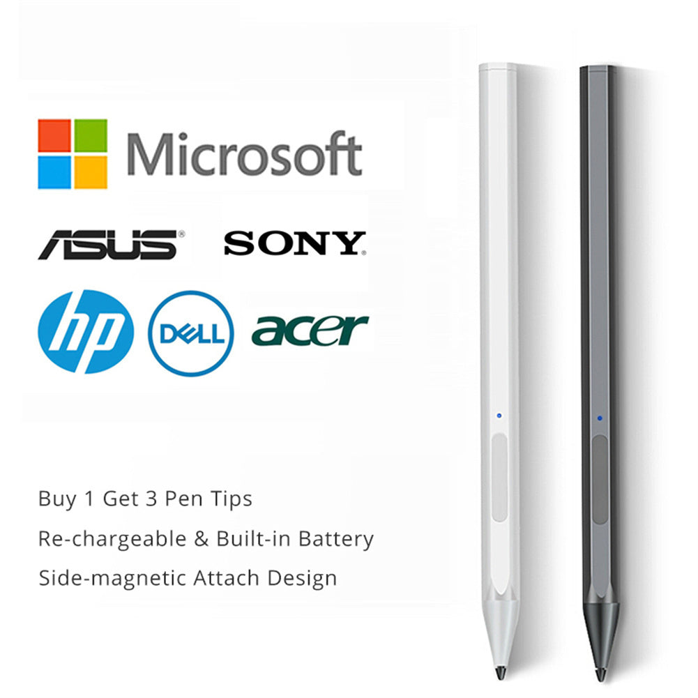 4096 Level Pressure Stylus Magnetic Pen Compatible for Surface Pro 3/4/5/6/7 Pro X Tablet Black