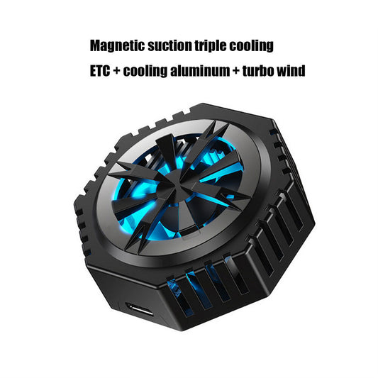 A15 Mobile Phone Quick Cooling Radiator Magnetic Suction Semiconductor Coolers For Phone Tablet Live Video Game black