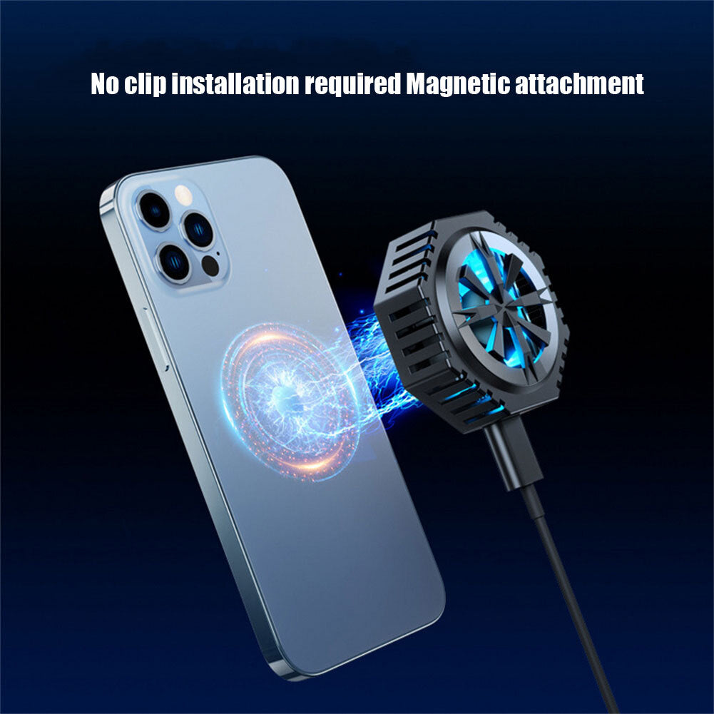 A15 Mobile Phone Quick Cooling Radiator Magnetic Suction Semiconductor Coolers For Phone Tablet Live Video Game black