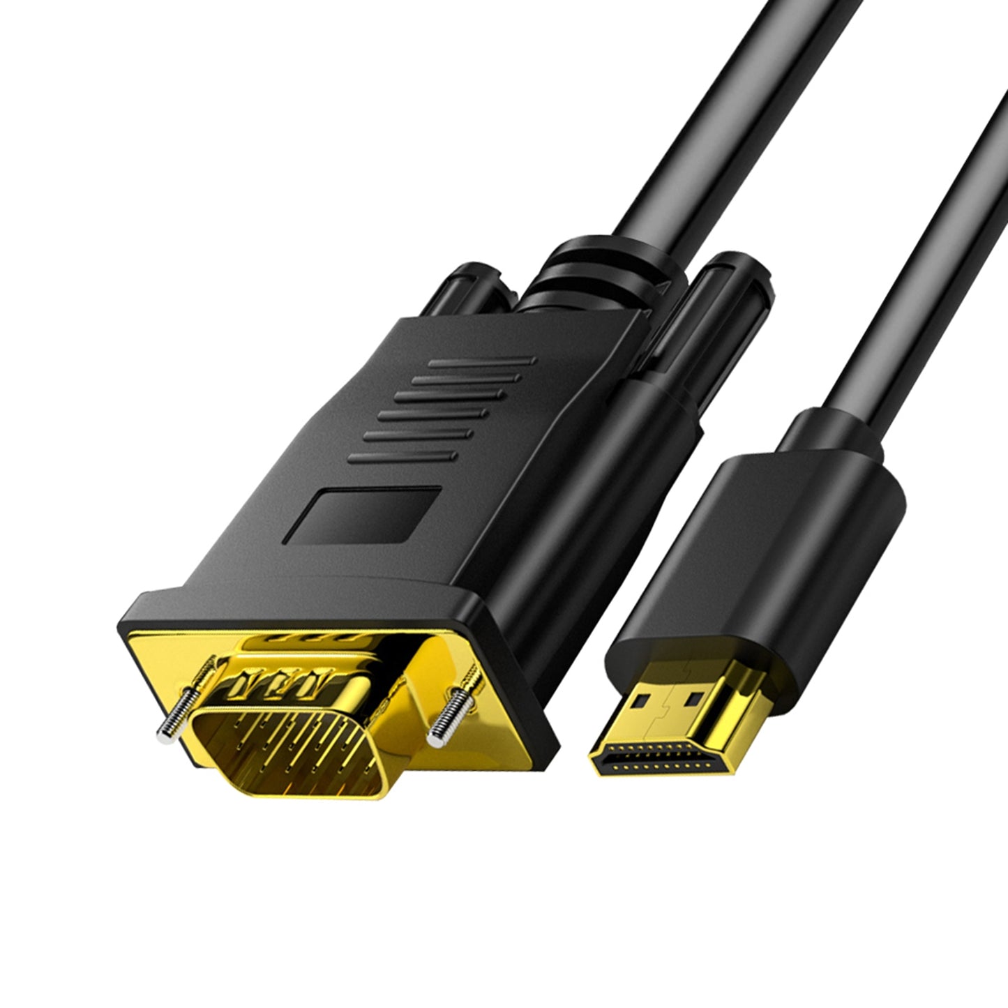 Hd 1080p High-speed Hdmi Male To Vga Male Cable Converter Adapter One-way For Dvd Hdtv Pc Desktop Monitor 1 meter