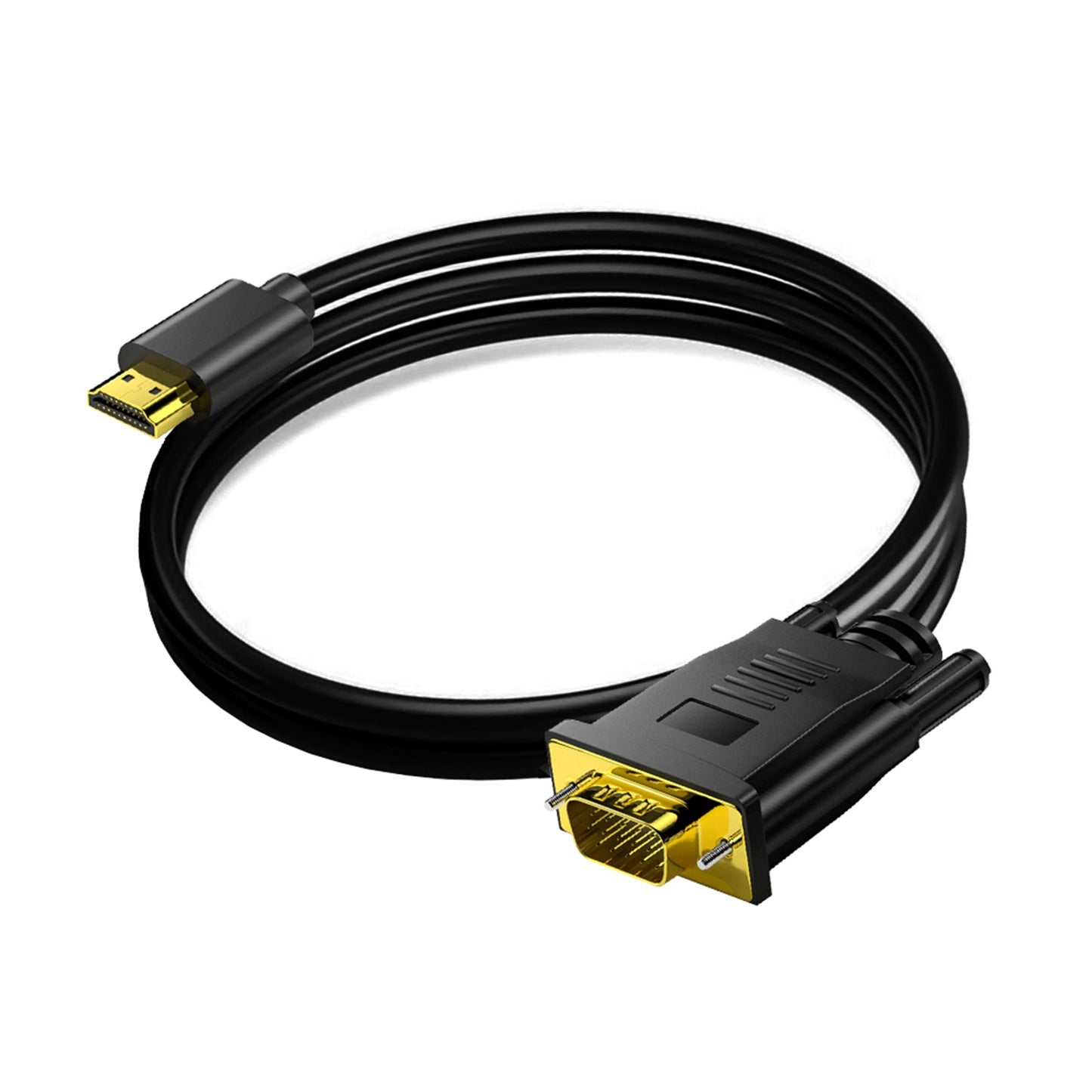 Hd 1080p High-speed Hdmi Male To Vga Male Cable Converter Adapter One-way For Dvd Hdtv Pc Desktop Monitor 1 meter