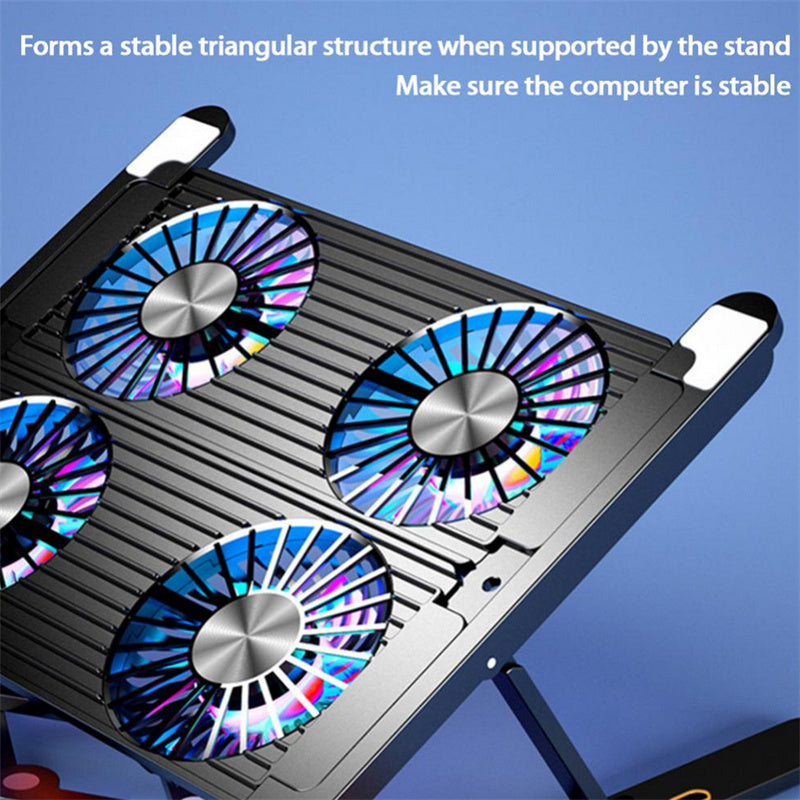 Foldable Laptop Holder Stand Cooling Pad Table Bracket With Radiator Silent Fan Notebook Accessories stand alone