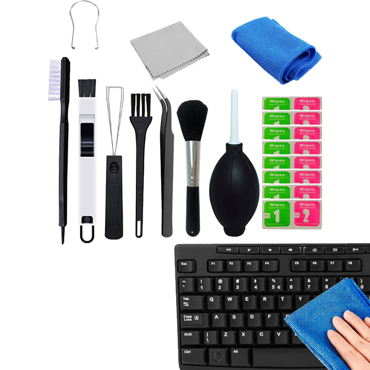 Cleaning Tool Kits For Computer Camera Mechanical Keyboard Laptop Tablet Earphone Crevice Brush Electronic Cleaner Set suit