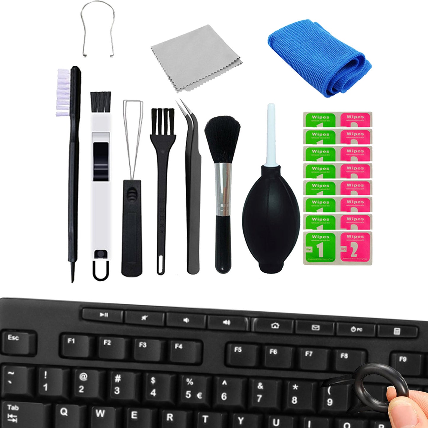 Cleaning Tool Kits For Computer Camera Mechanical Keyboard Laptop Tablet Earphone Crevice Brush Electronic Cleaner Set suit