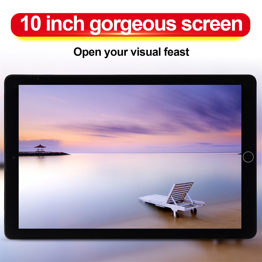 10.1 inch Ips Octa-core Smart Tablet MTK6592 1GB RAM 16GB ROM HD Display 3000mAh Ultra-thin Black EU Plug