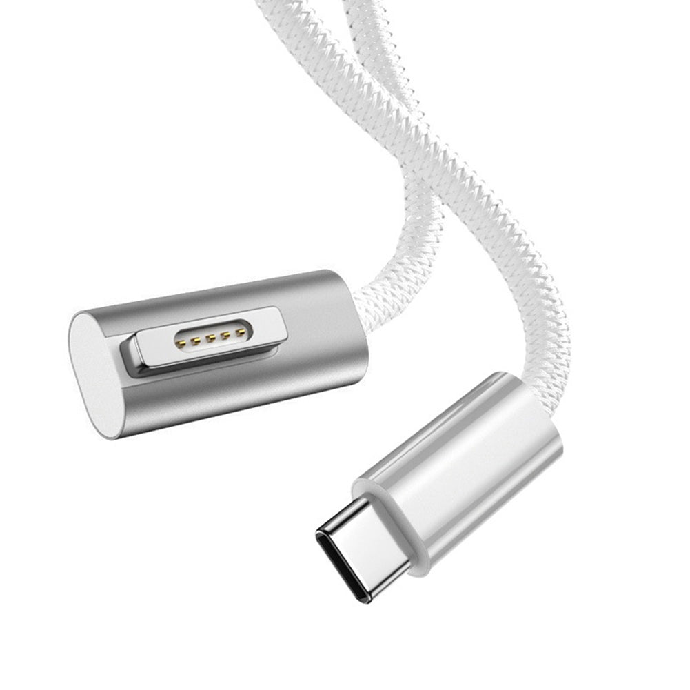 Magnetic Data Cable Type-c Charging Converter Pd Adapter Cable Compatible For Ios Magsafe Laptop silver + white 1st generation L head