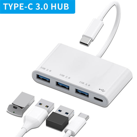 Usb 3.0 Hub Type C 4 Port Multi Splitter Adapter Usb Docking Station Computer Accessories For Keyboard Gamepad type-C interface