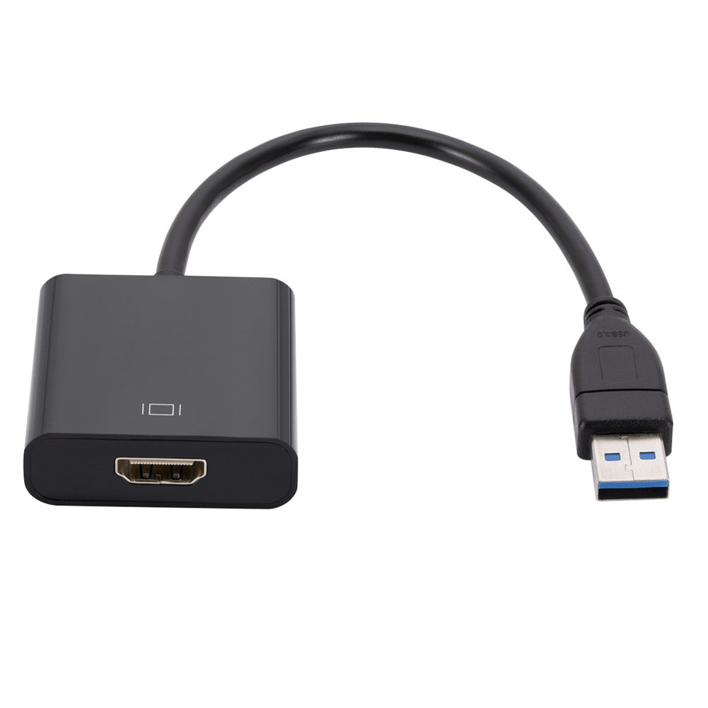 1080p 60hz Drive-free Usb3.0 To Hdmi Audio Video Adapter Converter Cable Compatible For Android Mac black