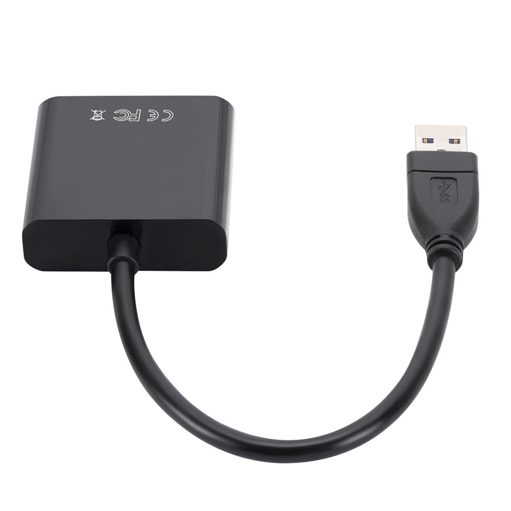 1080p 60hz Drive-free Usb3.0 To Hdmi Audio Video Adapter Converter Cable Compatible For Android Mac black