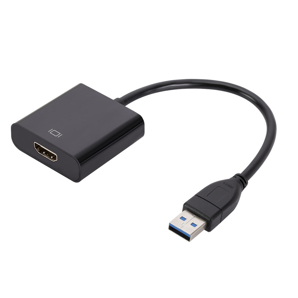 1080p 60hz Drive-free Usb3.0 To Hdmi Audio Video Adapter Converter Cable Compatible For Android Mac black