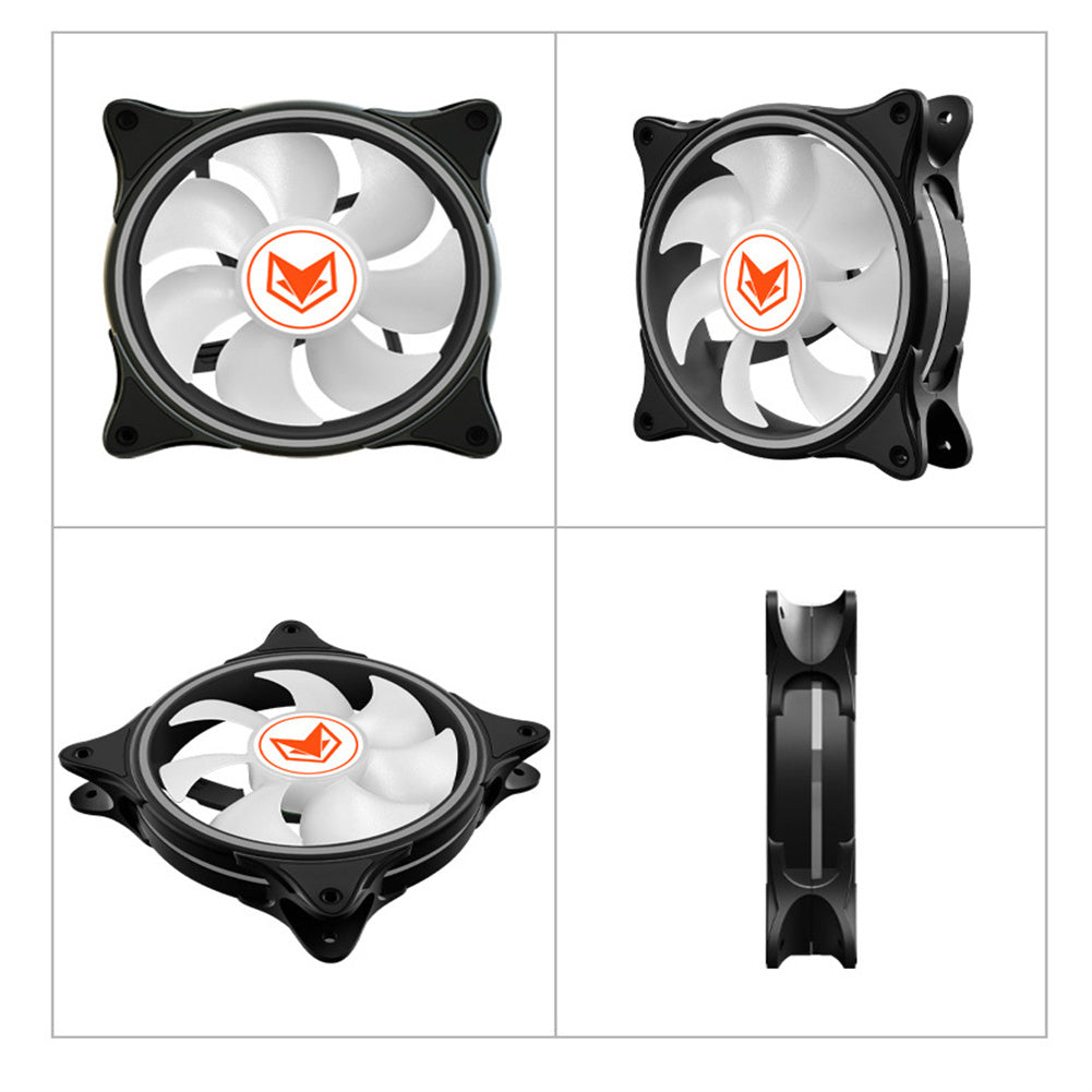 120mm RGB ARGB Fan Cooler PWM 4PIN 5V 3PIN Ventilator Hydraulic Bearings PC Computer Cooling Case Radiator White