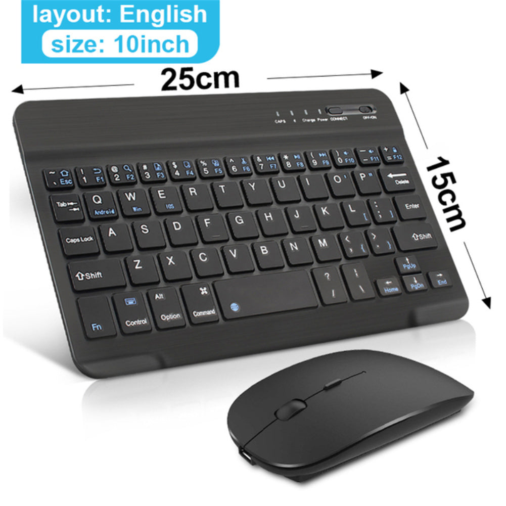 Bluetooth Wireless Keyboard Compatible For Ipad Air Pro 11 Android Ios Windows Phone Tablet black