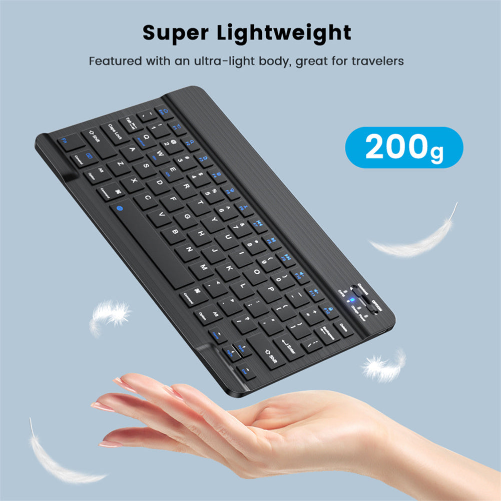 Bluetooth Wireless Keyboard Compatible For Ipad Air Pro 11 Android Ios Windows Phone Tablet black