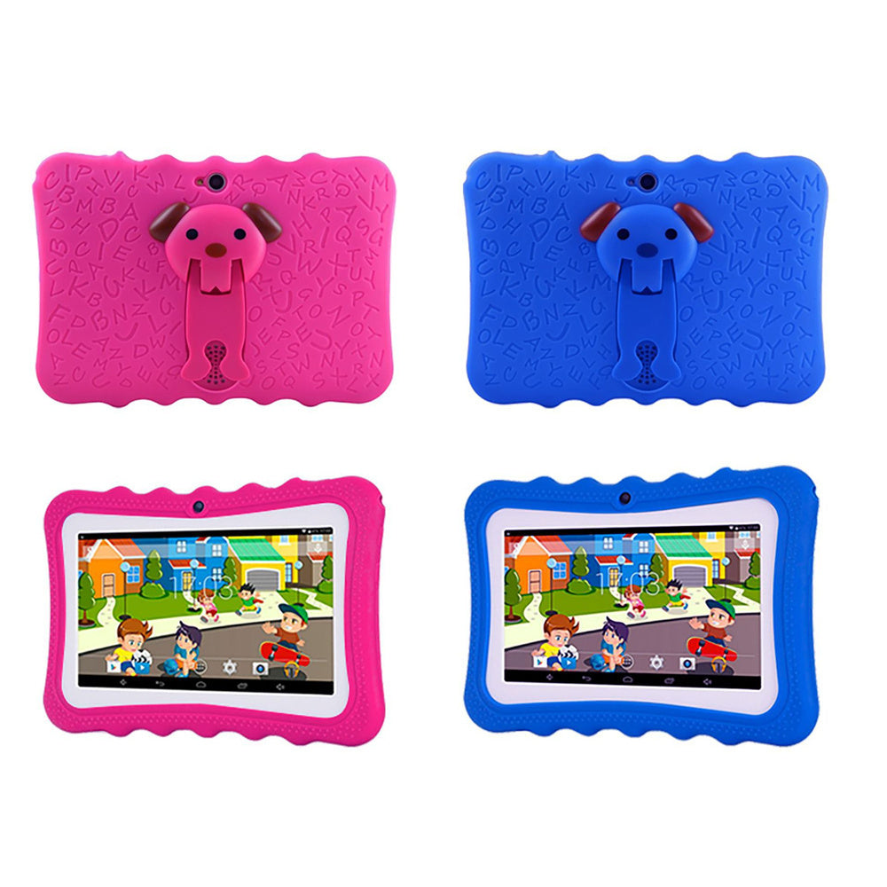 Kids Tablet 7-inch Android 4.4 1024x600 HD Screen Quad Core CPU Wireless Wi-Fi Dual Camera Tablet Blue