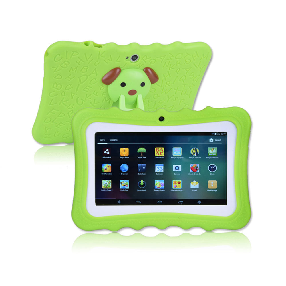 Kids Tablet 7-inch Android 4.4 1024x600 HD Screen Quad Core CPU Wireless Wi-Fi Dual Camera Tablet Blue