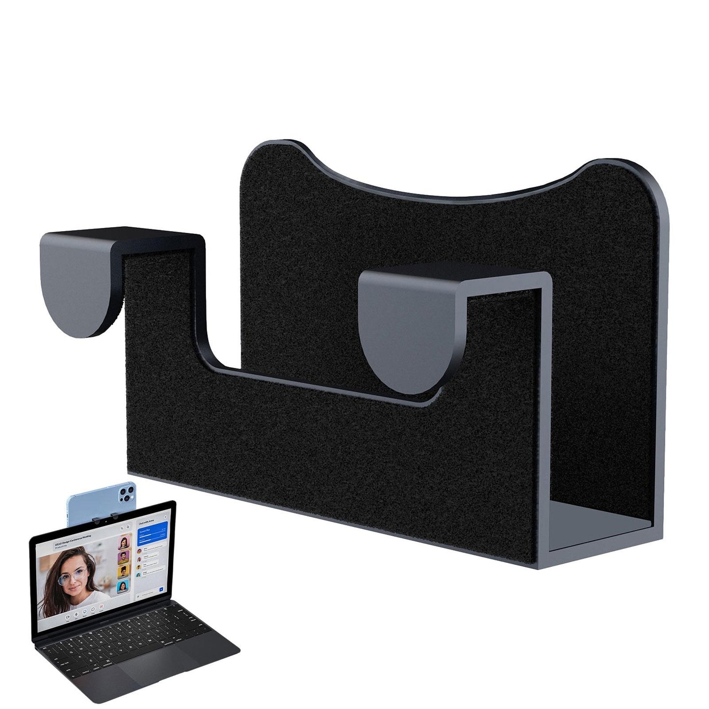 Continuity Camera Mount Compatible For Mac Book Air Laptop Phone Holder Webcam Stand Compatible For Iphone blue