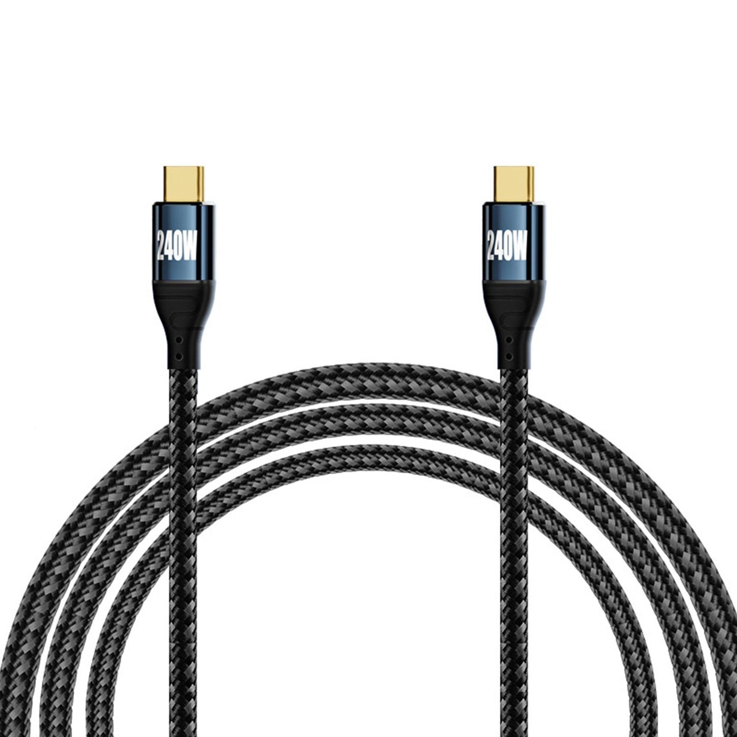 2m Pd240w Fast Charging Usb C Cable C Male To C Male Double Head Data Cable For Mobile Phone Laptops Computers 200cm