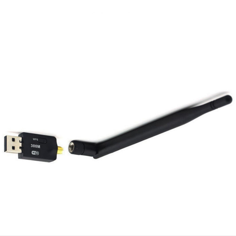 300mbps 5dbi Usb Wifi Adapter Mini Dongle External Wireless Lan Network Card Compatible For Win 7 8 10 Pc Computer black