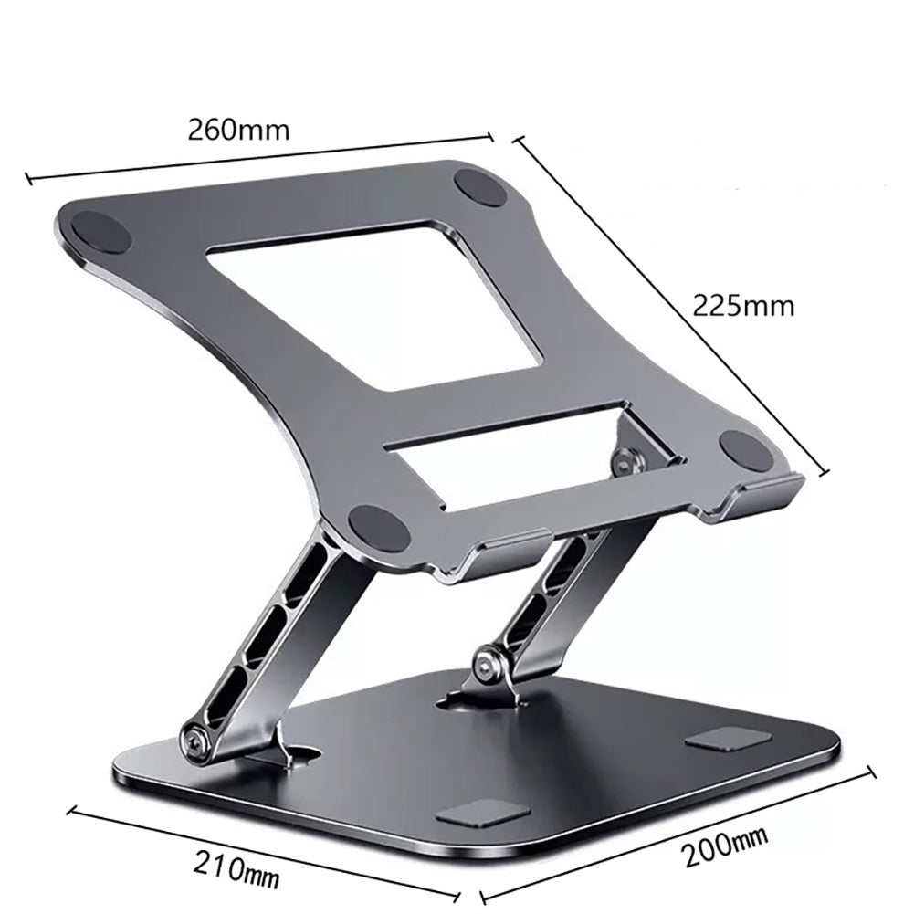 Laptop Stand Adjustable Computer Riser Portable Foldable Holder Cooling Bracket Support for 10-17 Inch Laptops Grey