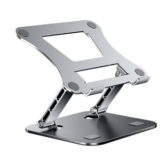 Laptop Stand Adjustable Computer Riser Portable Foldable Holder Cooling Bracket Support for 10-17 Inch Laptops Silver