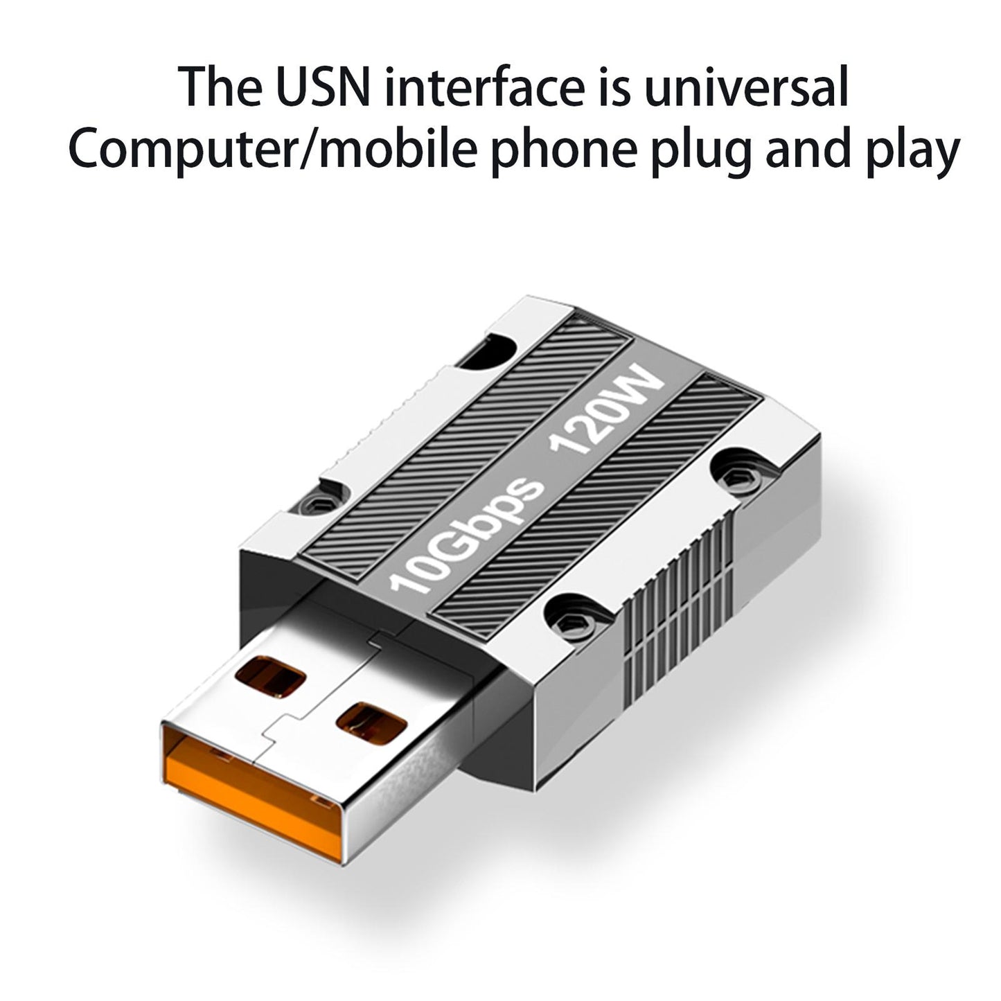 Type-c To Usb Adapter Connector 120w Fast Charging 10gbps Transmission Converter For Hubs Tablets Phones type-c female to USB male