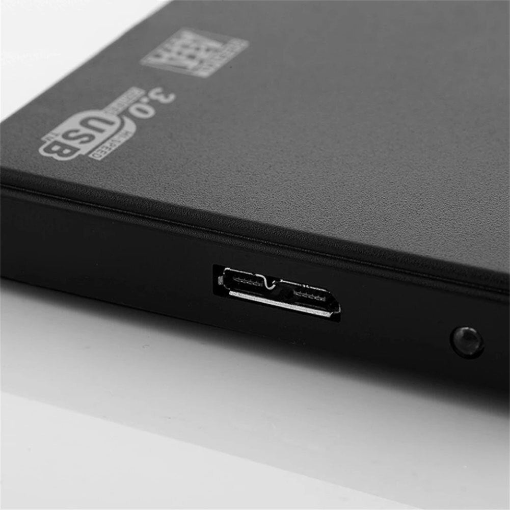 Usb 3.0 Sata External Hard Drive Case 2.5 Inch Enclosure Plug-play Caddy Hdd Ssd For Windows black