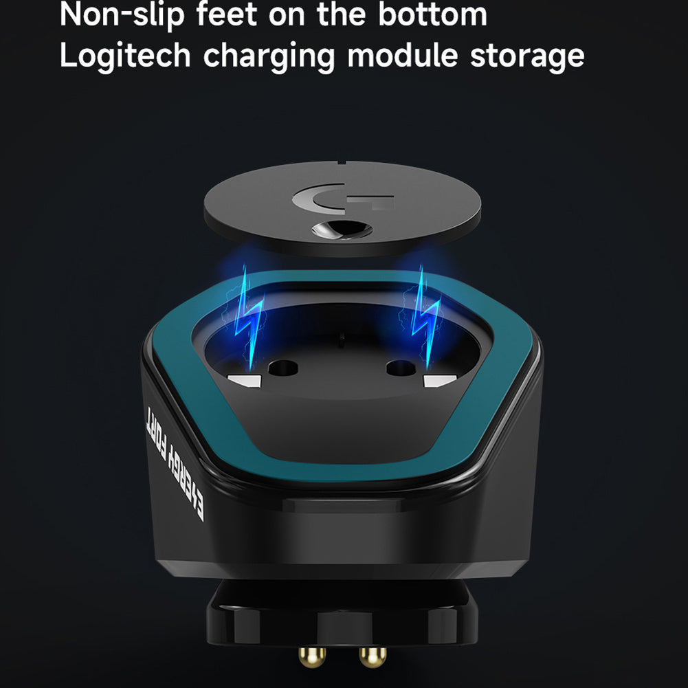 Wireless Mouse Charger for G403 G502 X Plus G703 G903 / Gpw1/2 Gaming Mouse Charging Dock Station Black