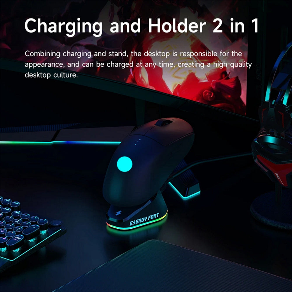 Wireless Mouse Charger for G403 G502 X Plus G703 G903 / Gpw1/2 Gaming Mouse Charging Dock Station Black